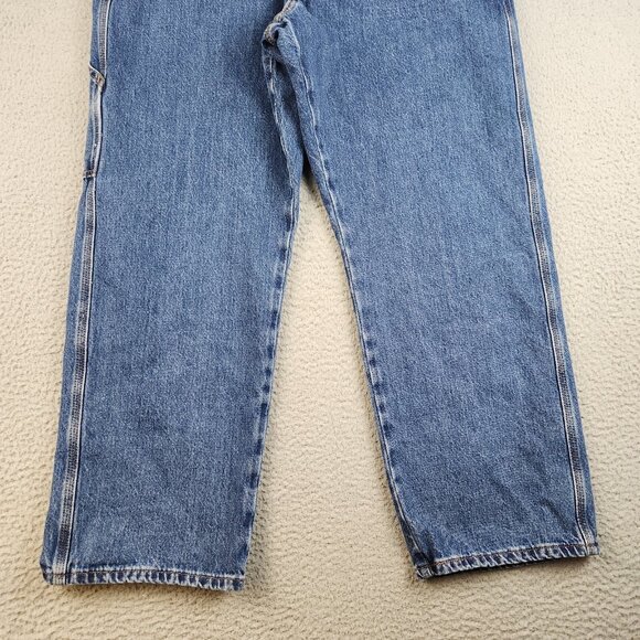 Levi's Jeans Men's 36x29 Straight Leg Carpenter Contractor Blue Denim Workwear - Picture 2 of 13